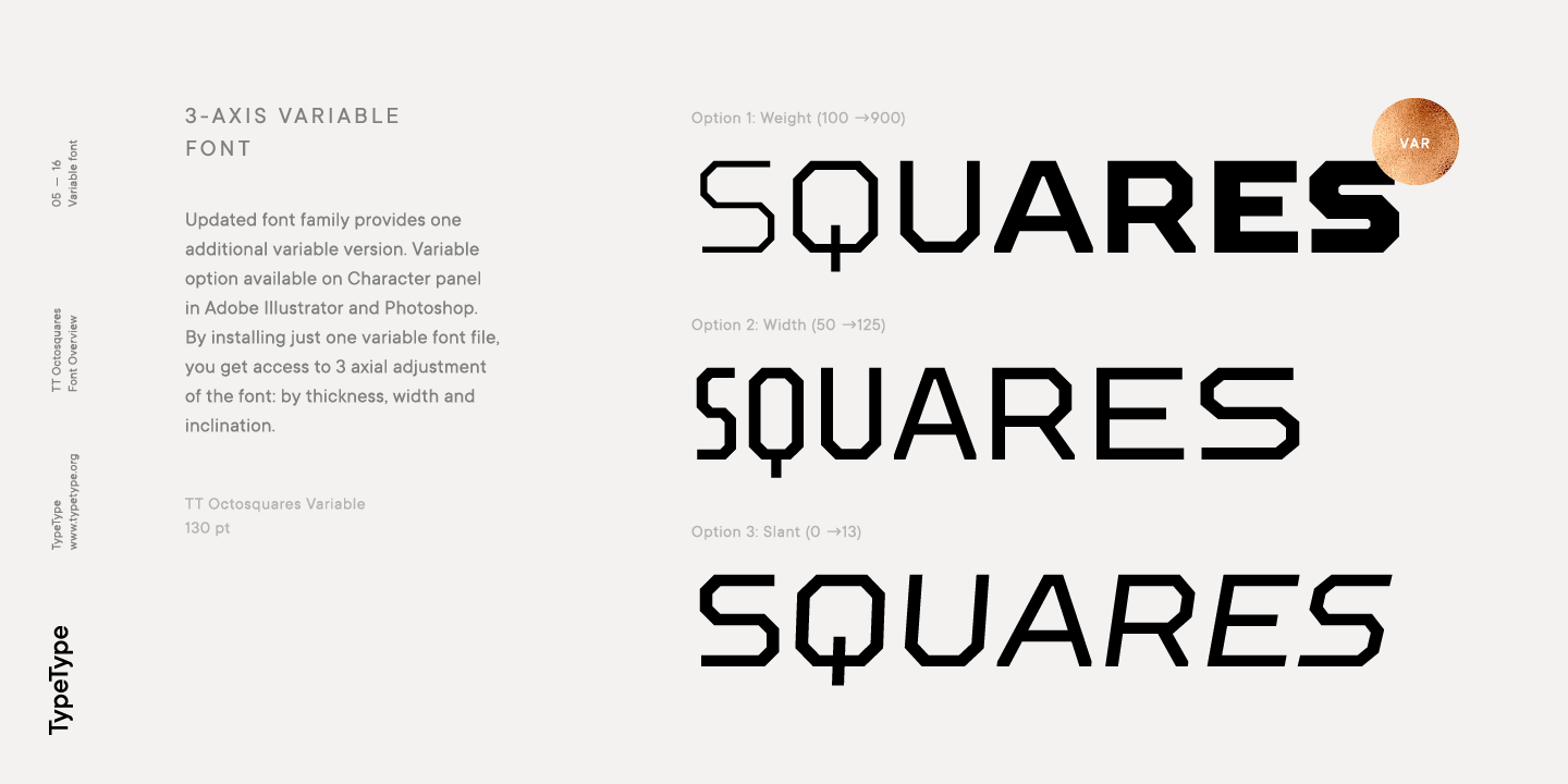 Пример шрифта TT Octosquares Expanded Medium Italic